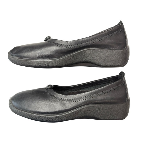 Patrizia By Spring Step Black Vegan Leather Ballet Flat Slip On Comfort Shoe 8.5 - Picture 14 of 14